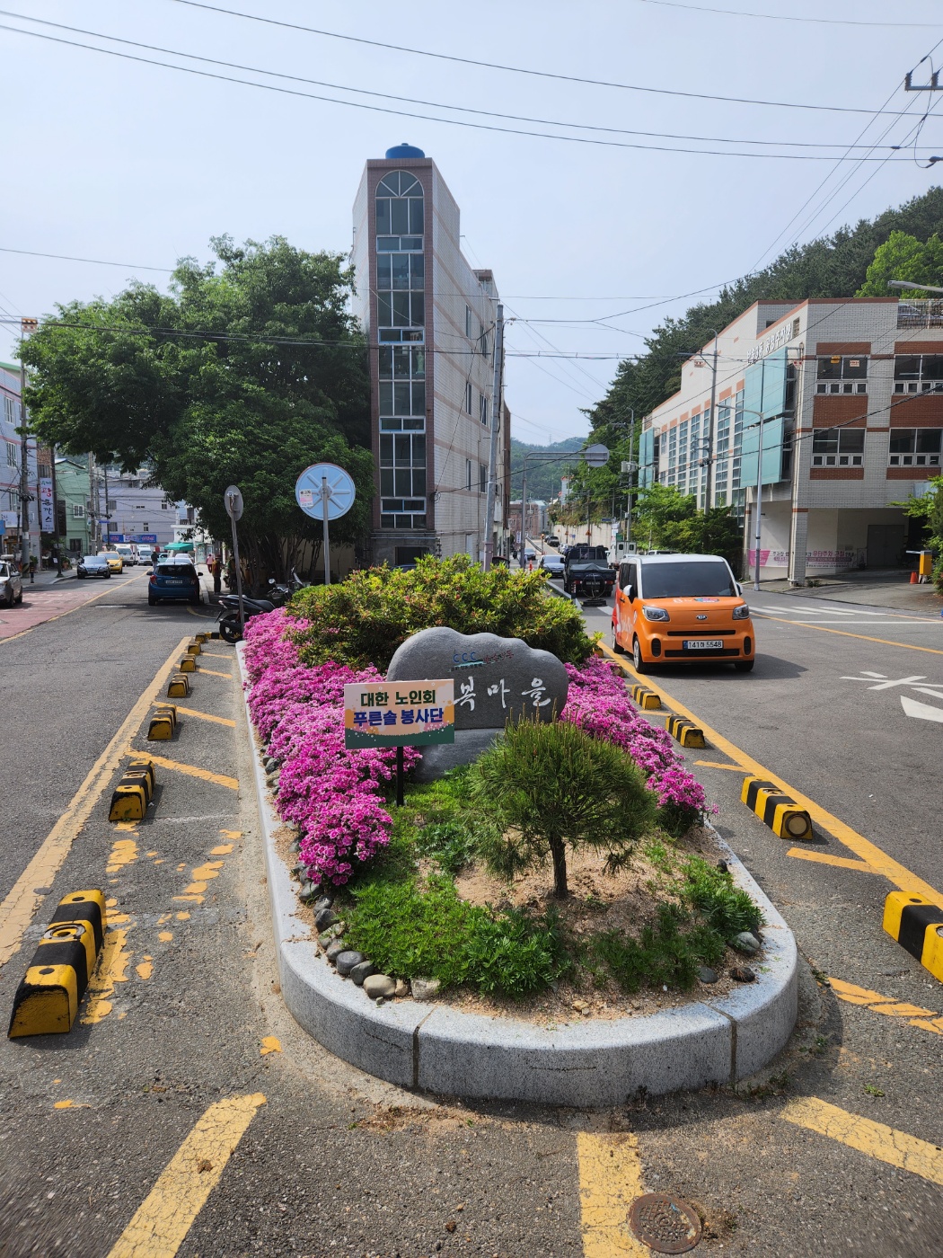 해운대 푸른솔노인자원봉사단 화단가..