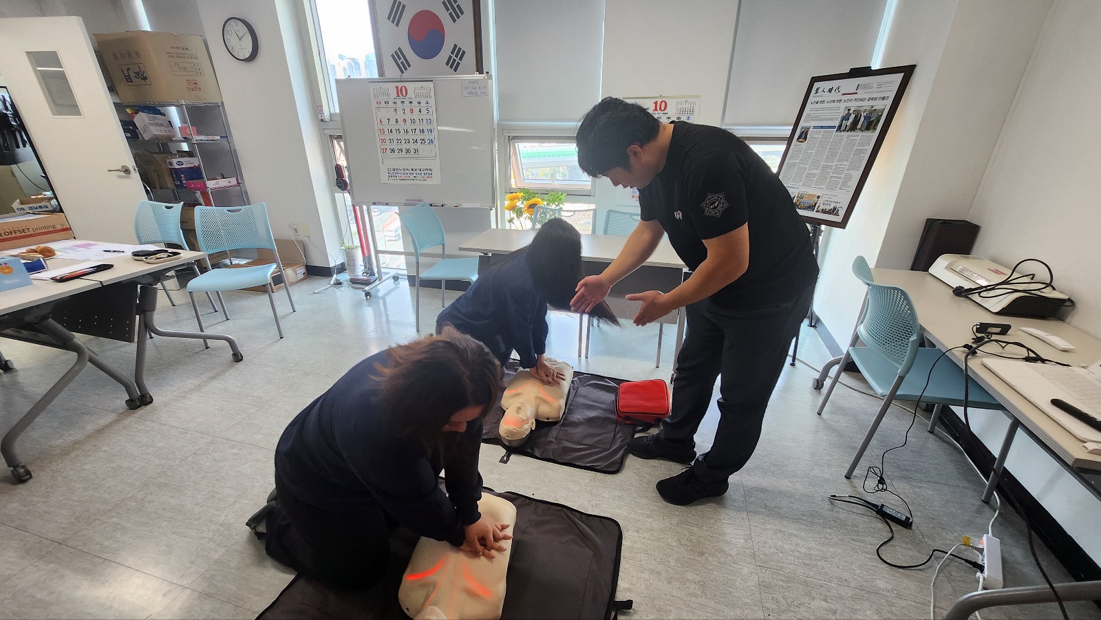 노인회 임직원 심폐소생술 교육