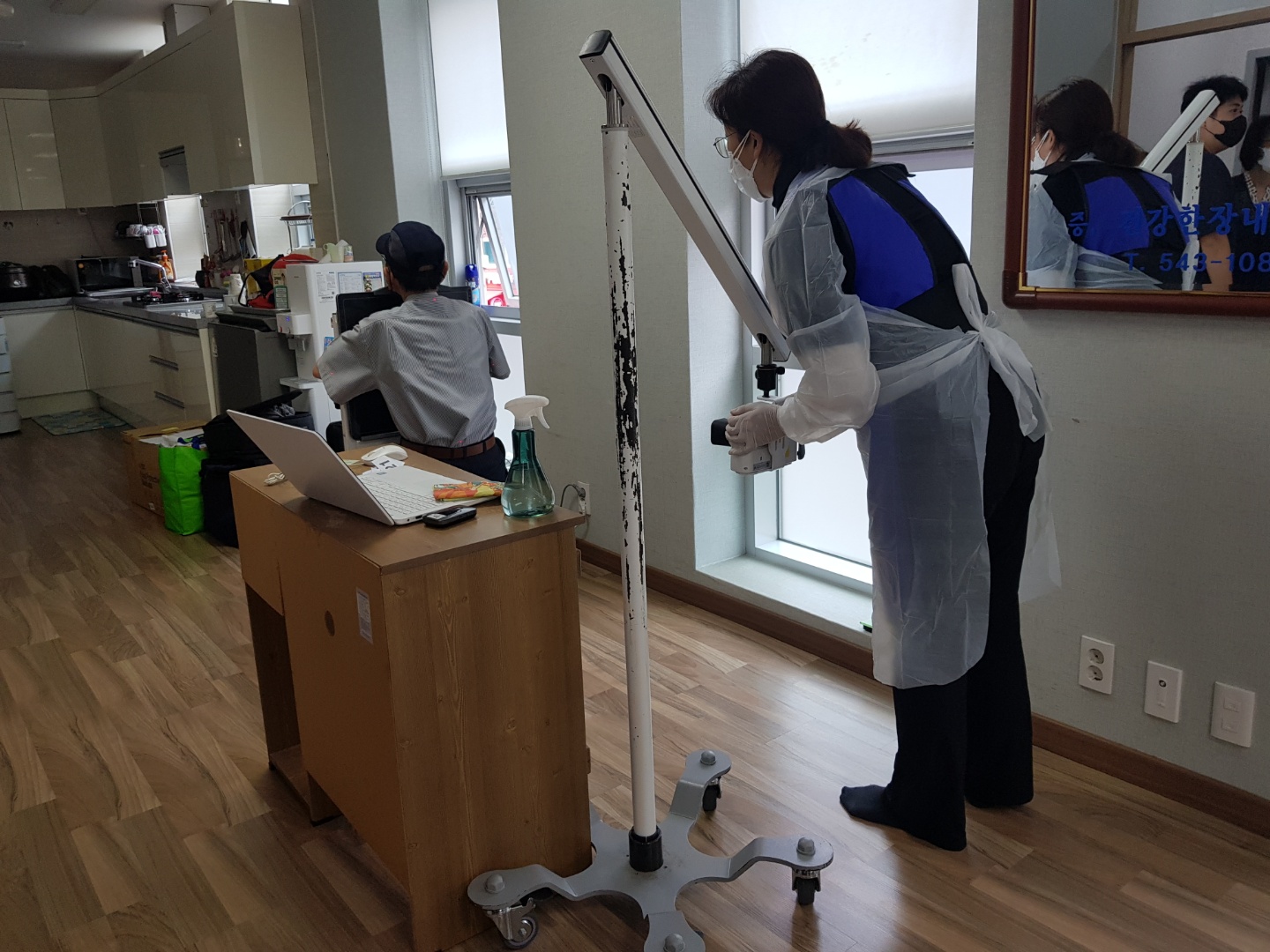 노인자원봉사자 결핵검사 실시