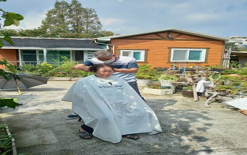 기장군지회 경로당 이미용 봉사