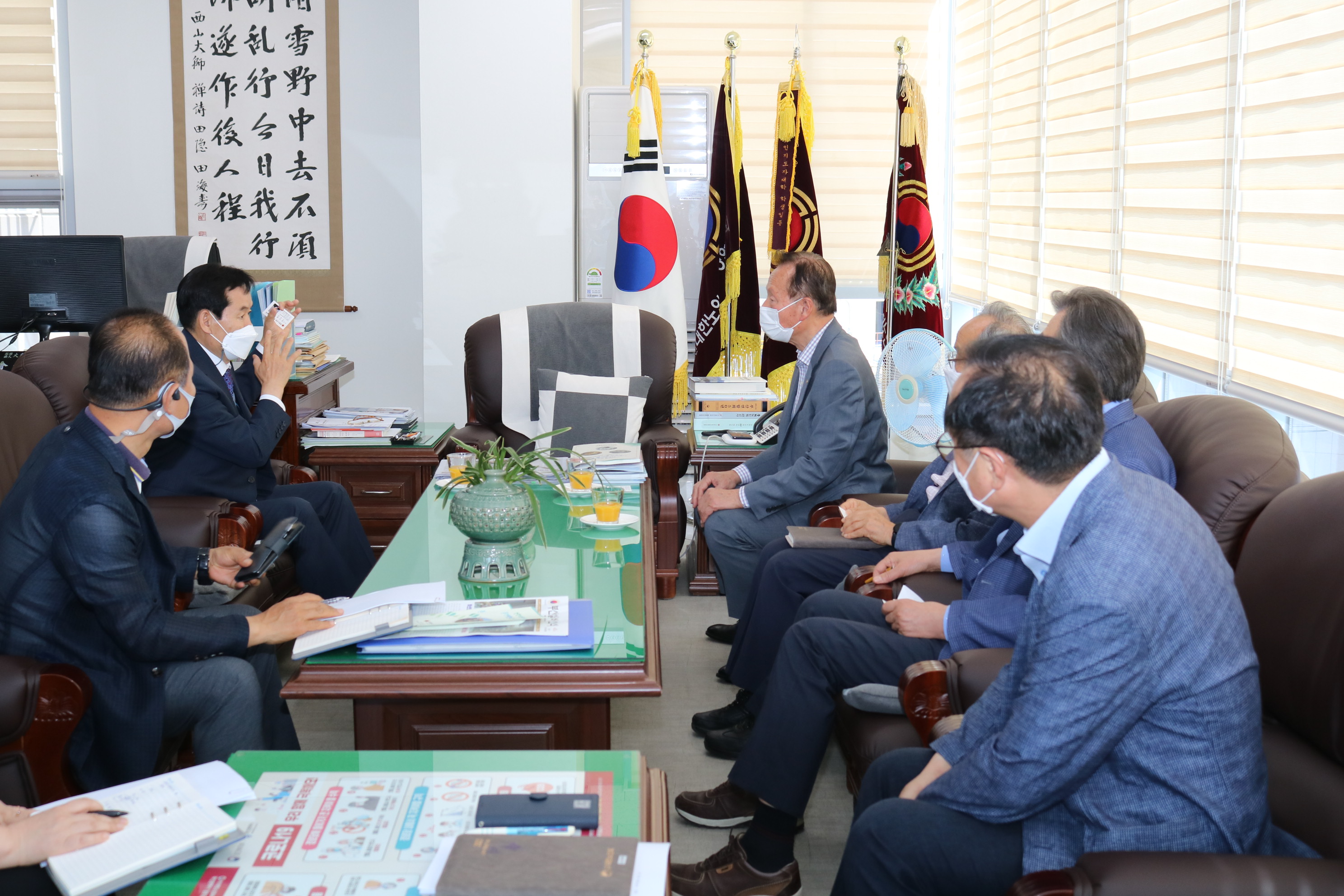 정용환 자치경찰위원장 신임 인사차..