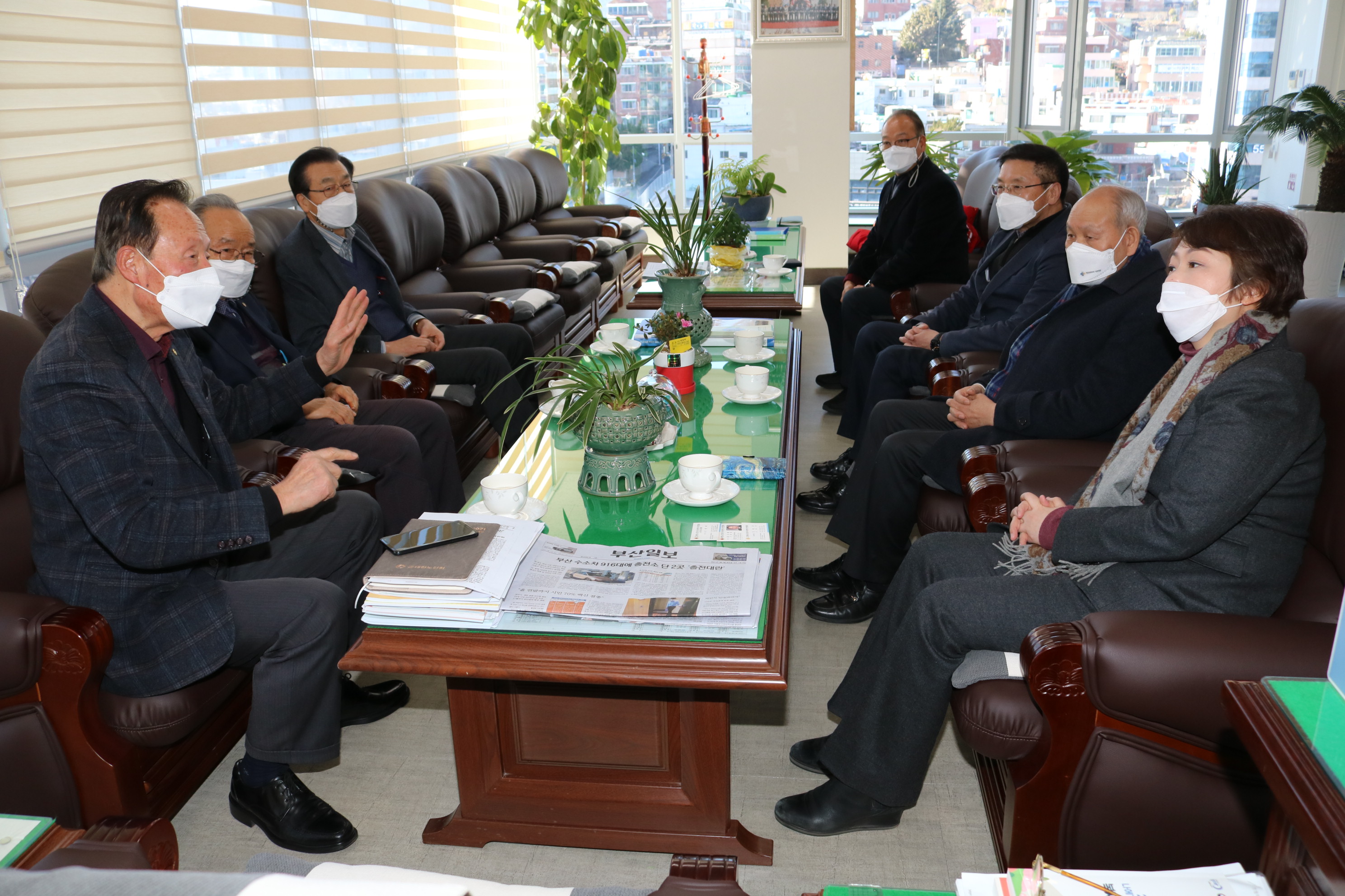 이언주 부산시장 예비후보자 방문